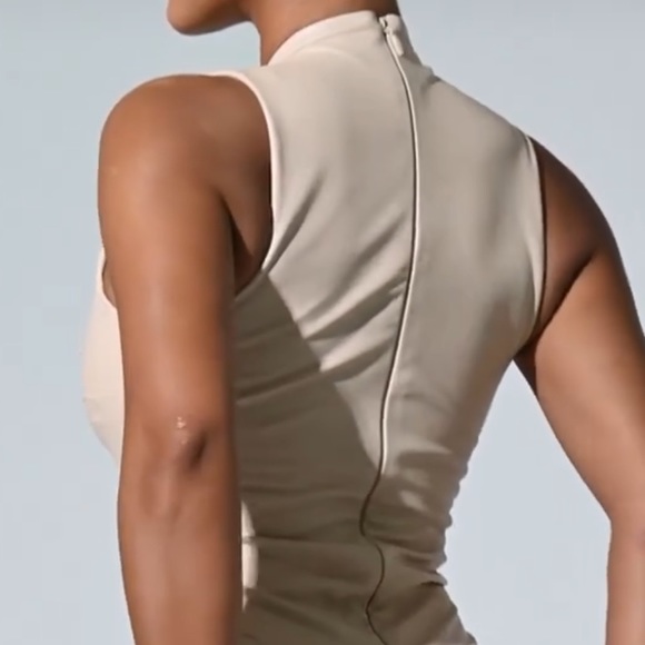 Naked Wardrobe All Faux Love Maxi Dress in Nude - Picture 4 of 8